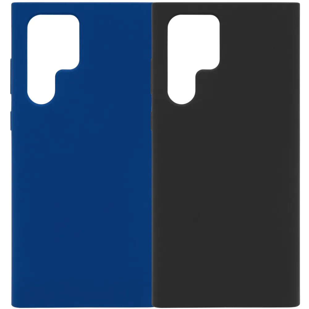 Linocell Mobildeksler & Etui|Rubber Case for Galaxy S22 Ultra Svart