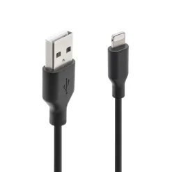 Linocell Kabler For Lyd|Kabler For Nettverk|USB-A til Lightning-kabel Svart 1 m