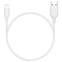 Linocell Kabler Og Adaptere|Lightning|USB-A til Lightning-kabel Hvit 0,5 m
