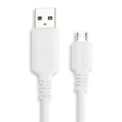 Linocell Kabler Og Adaptere|Usb-A & B-Kabler|USB-A til Micro-USB-kabel Hvit 1 m