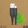 Linocell Kabler Og Adaptere|Usb-A & B-Kabler|USB-A til Micro-USB-kabel av gjenvunnet plast