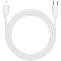 Linocell Kabler Og Adaptere|Iphone-Tilbehør|USB-C til Lightning-kabel Hvit 2 m