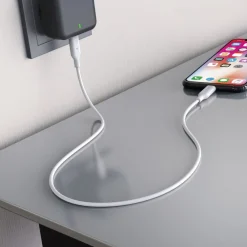Linocell Kabler Og Adaptere|Lightning|USB-C til Lightning-kabel Hvit 1 m