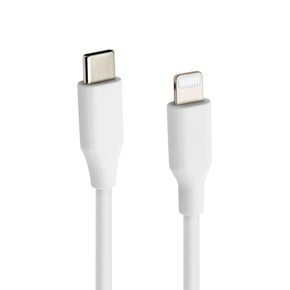 Linocell Usb|Usb-C Kabler|USB-C til Lightning-kabel Hvit 0,5 m