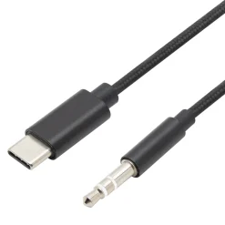 Linocell Biltilbehør|Kabler Og Adaptere|USB-C til 3,5 mm-kabel 1 m - Svart