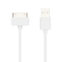 Linocell Iphone-Tilbehør|USB-kabel for iPhone 30-pinners Hvit 1 m