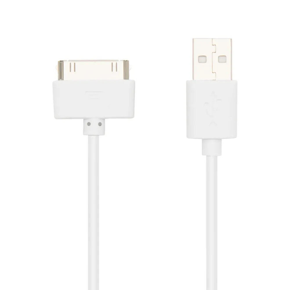 Linocell Iphone-Tilbehør|USB-kabel for iPhone 30-pinners Hvit 1 m