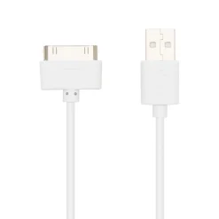 Linocell Iphone-Tilbehør|USB-kabel for iPhone 30-pinners Hvit 1 m