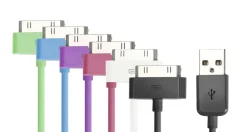 Linocell Iphone-Tilbehør|USB-kabel for iPhone 30-pinners Hvit 1 m