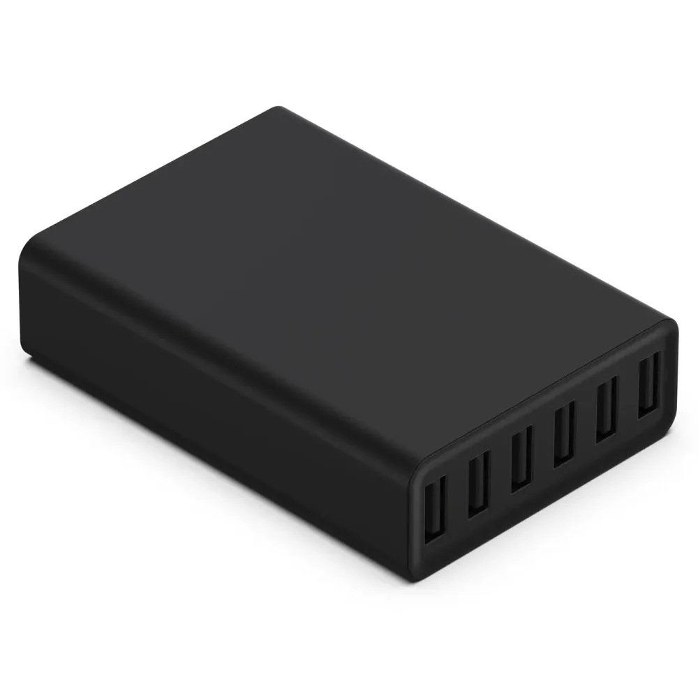 Linocell Hjemmekontor|Mobiltelefonladere|USB-ladestasjon med 6 porter