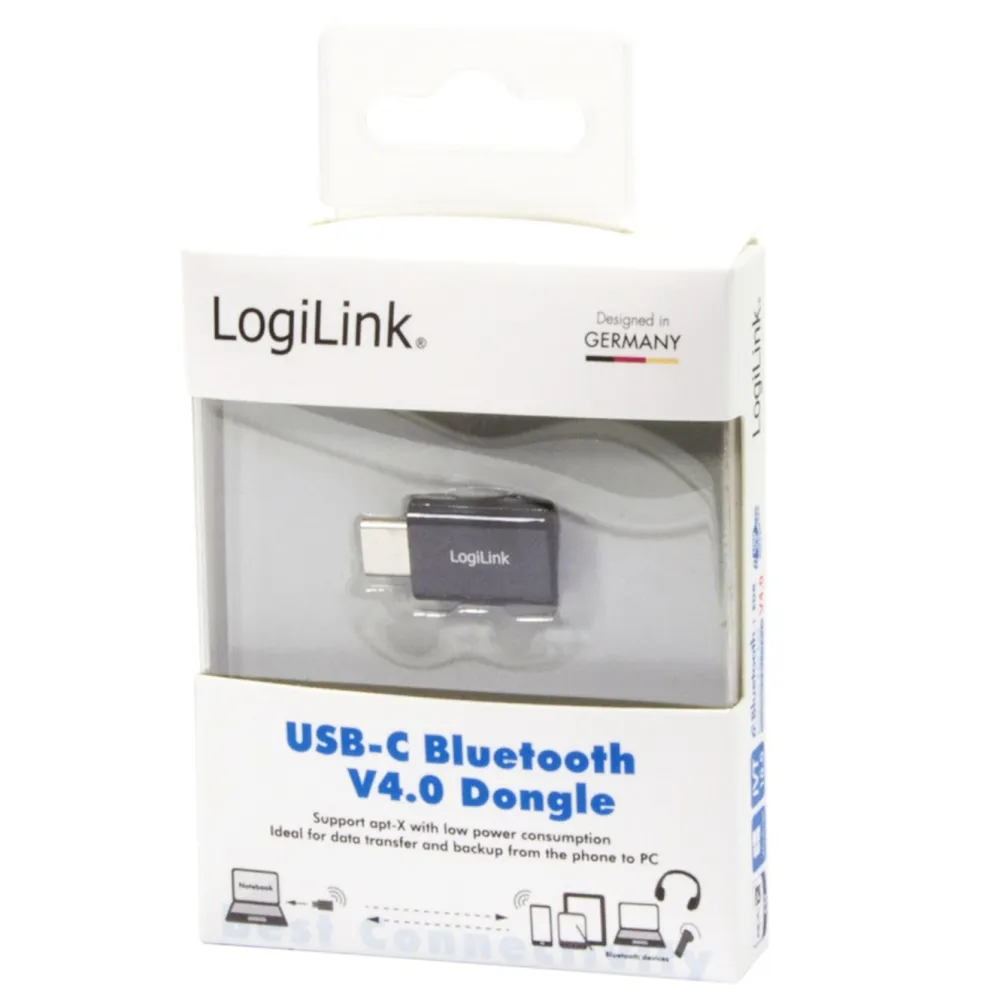 LogiLink Bluetooth-Adaptere|Bluetooth-adapter 4.0 med USB-C