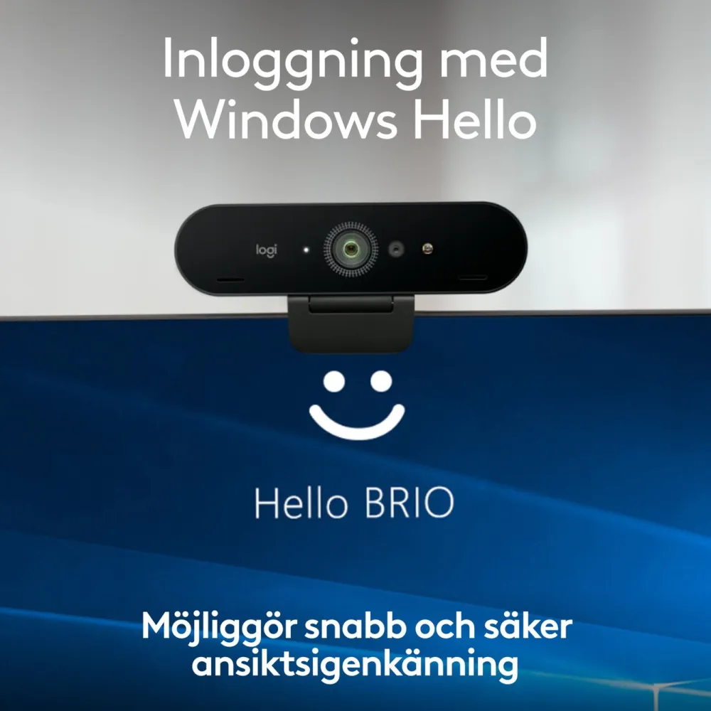 Logitech Hjemmekontor|Webkameraer|Brio 4K Webkamera