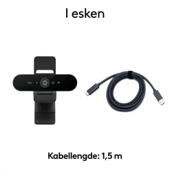Logitech Hjemmekontor|Webkameraer|Brio 4K Webkamera