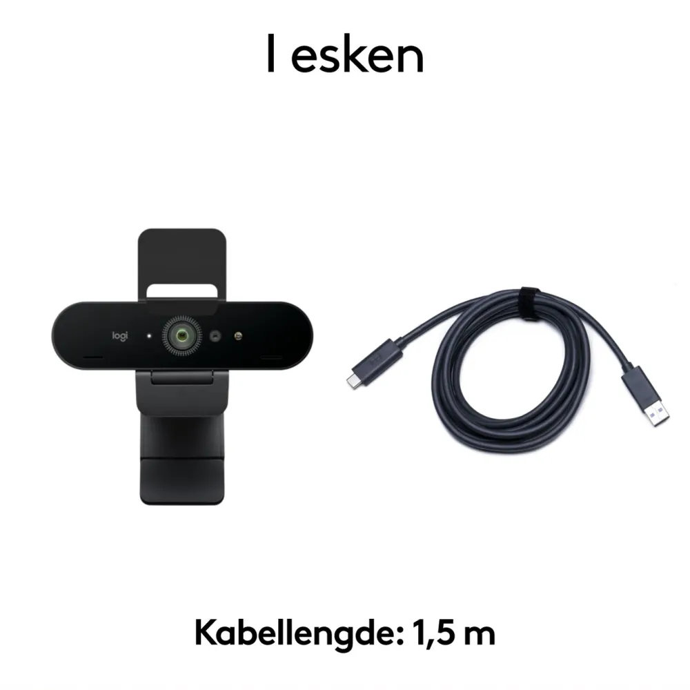 Logitech Hjemmekontor|Webkameraer|Brio 4K Webkamera