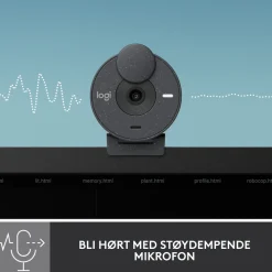 Logitech Hjemmekontor|Webkameraer|Brio 300 Webkamera med USB-C