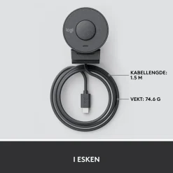 Logitech Hjemmekontor|Webkameraer|Brio 300 Webkamera med USB-C