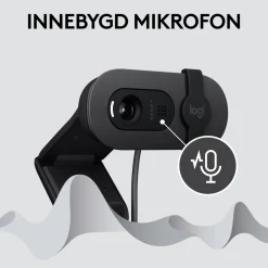 Logitech Hjemmekontor|Webkameraer|Brio 100 webkamera USB-A