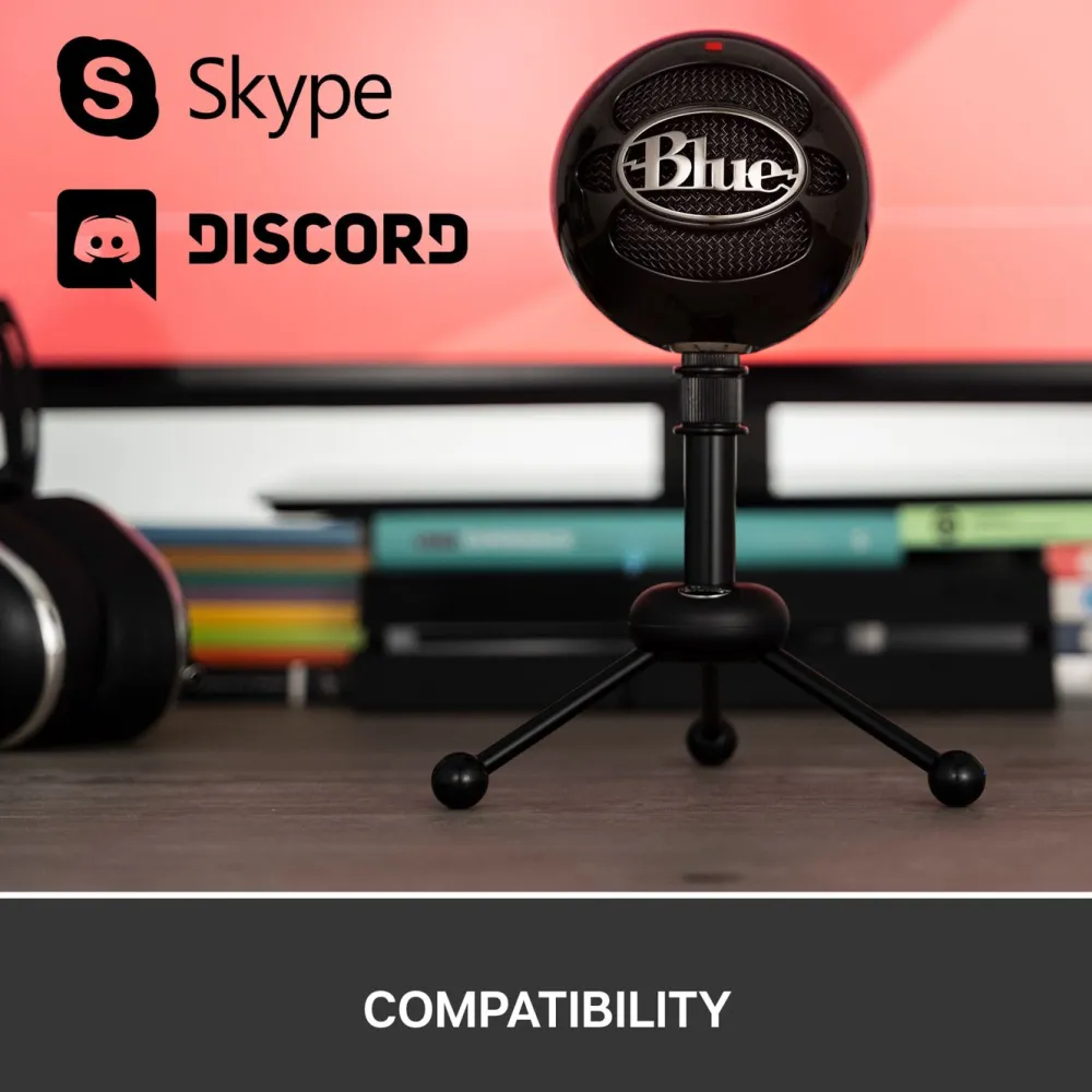 Logitech C Skjermbeskytter Og Deksel|Gamingskjermer|Blue Snowball USB-stereomikrofon Svart