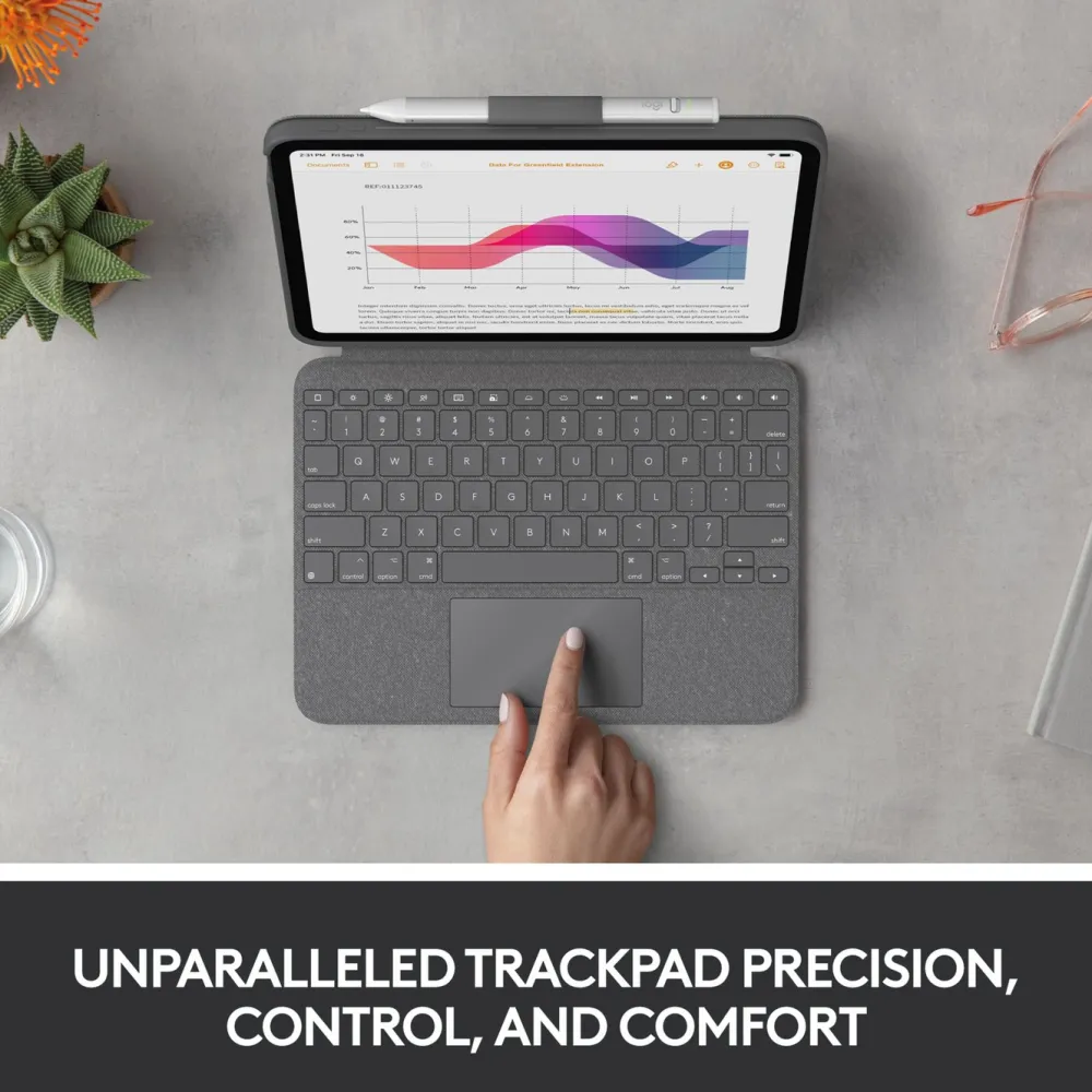 Logitech Ipad Og Tilbehør|Combo Touch Tastaturetui for iPad (10. gen) og iPad (A16)