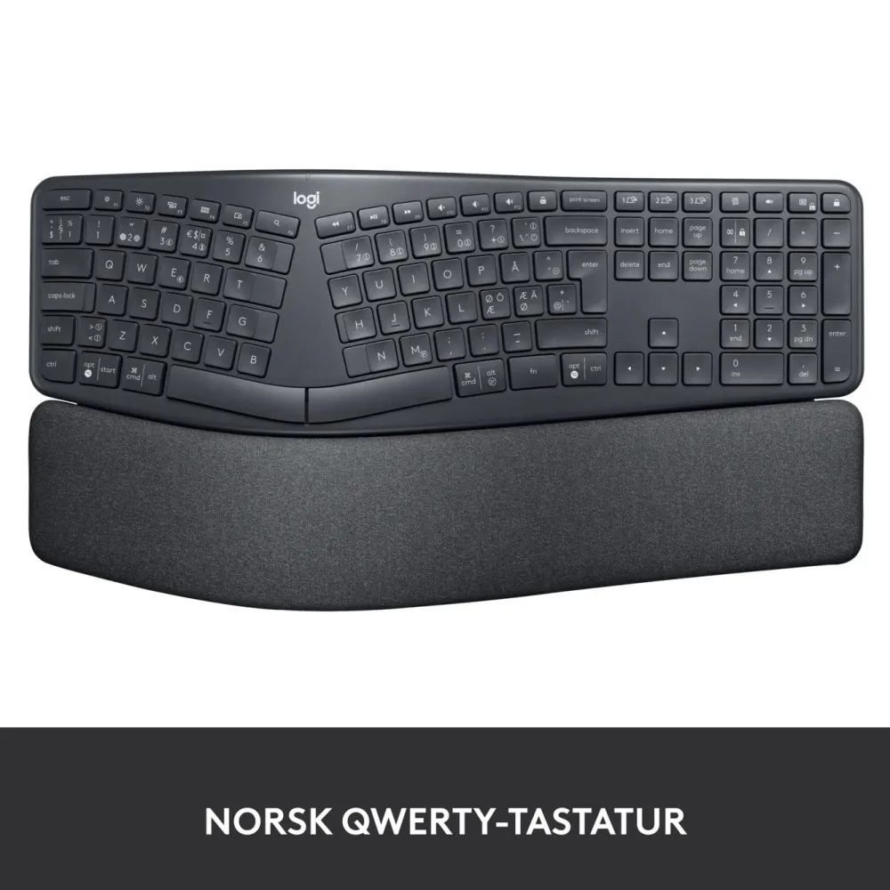 Logitech Datatilbehør|Ergonomi|Ergo K860 Ergonomisk tastatur