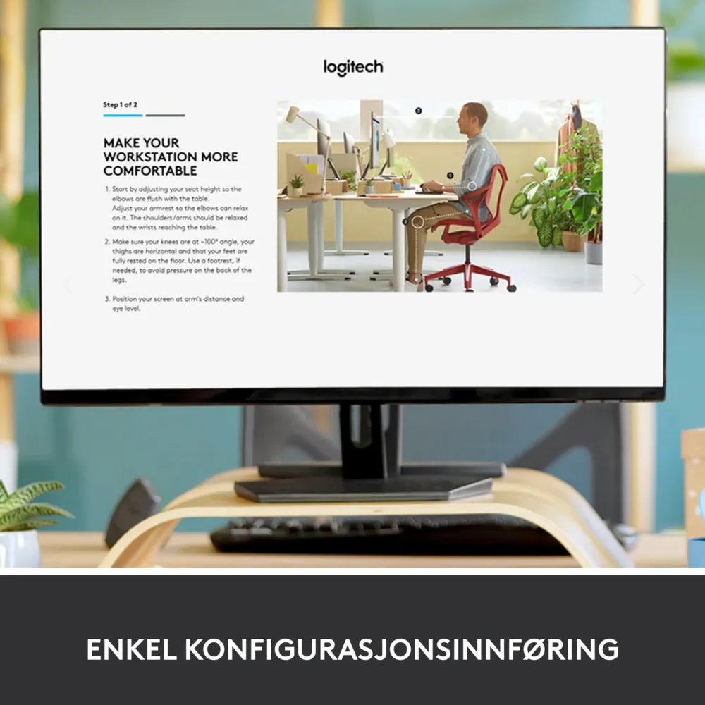 Logitech Datatilbehør|Ergonomi|Ergo K860 Ergonomisk tastatur