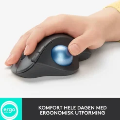 Logitech Datatilbehør|Datamus|Ergo M575 Trådløs datamus Svart