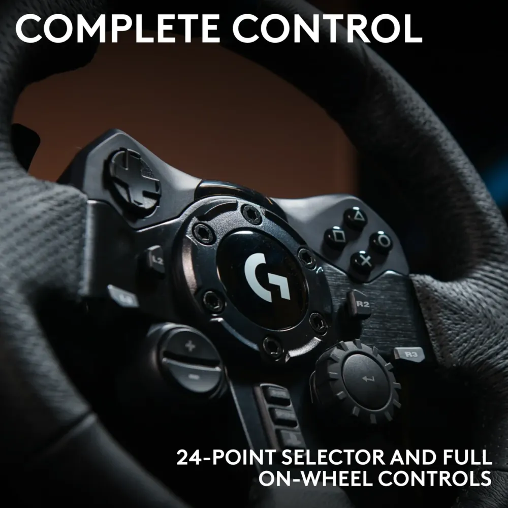 Logitech G Ratt Og Pedaler|923 Driving Force Ratt for Playstation og PC
