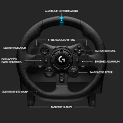 Logitech G Ratt Og Pedaler|923 Driving Force Ratt for Playstation og PC