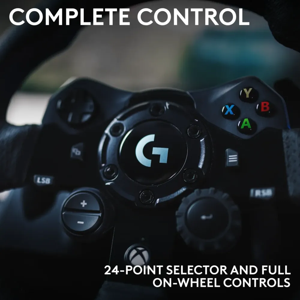 Logitech G Ratt Og Pedaler|923 Driving Force Ratt til Xbox og PC