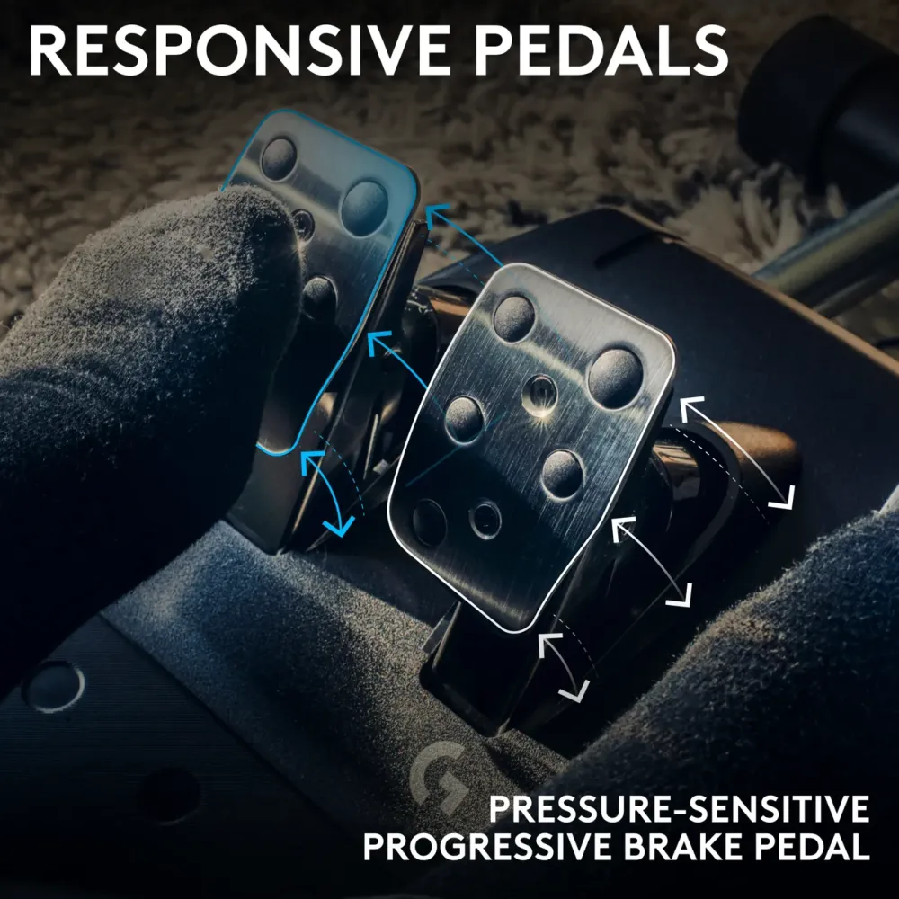 Logitech G Ratt Og Pedaler|923 Driving Force Ratt til Xbox og PC
