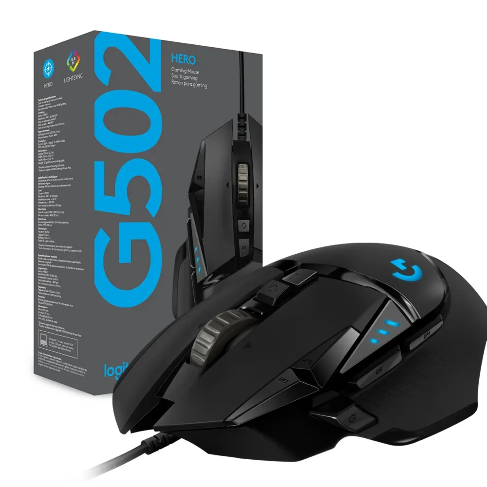 Logitech G Gaming Mus|Datamus|502 Hero Profesjonell gamingmus