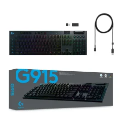 Logitech G Tastatur|Gaming Tastatur|915 Lightspeed Mekanisk tastatur