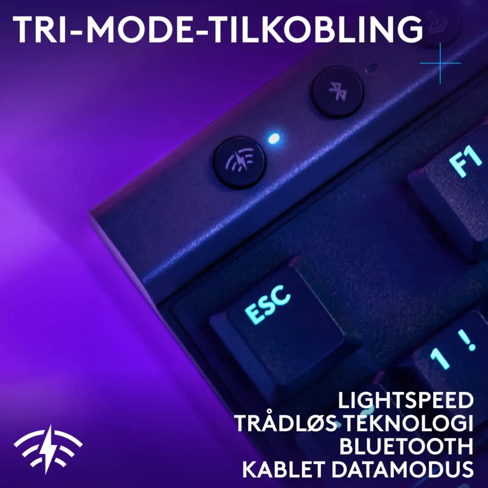 Logitech Tastatur|Gaming Tastatur|G515 Lightspeed TKL Trådløst gamingtastatur