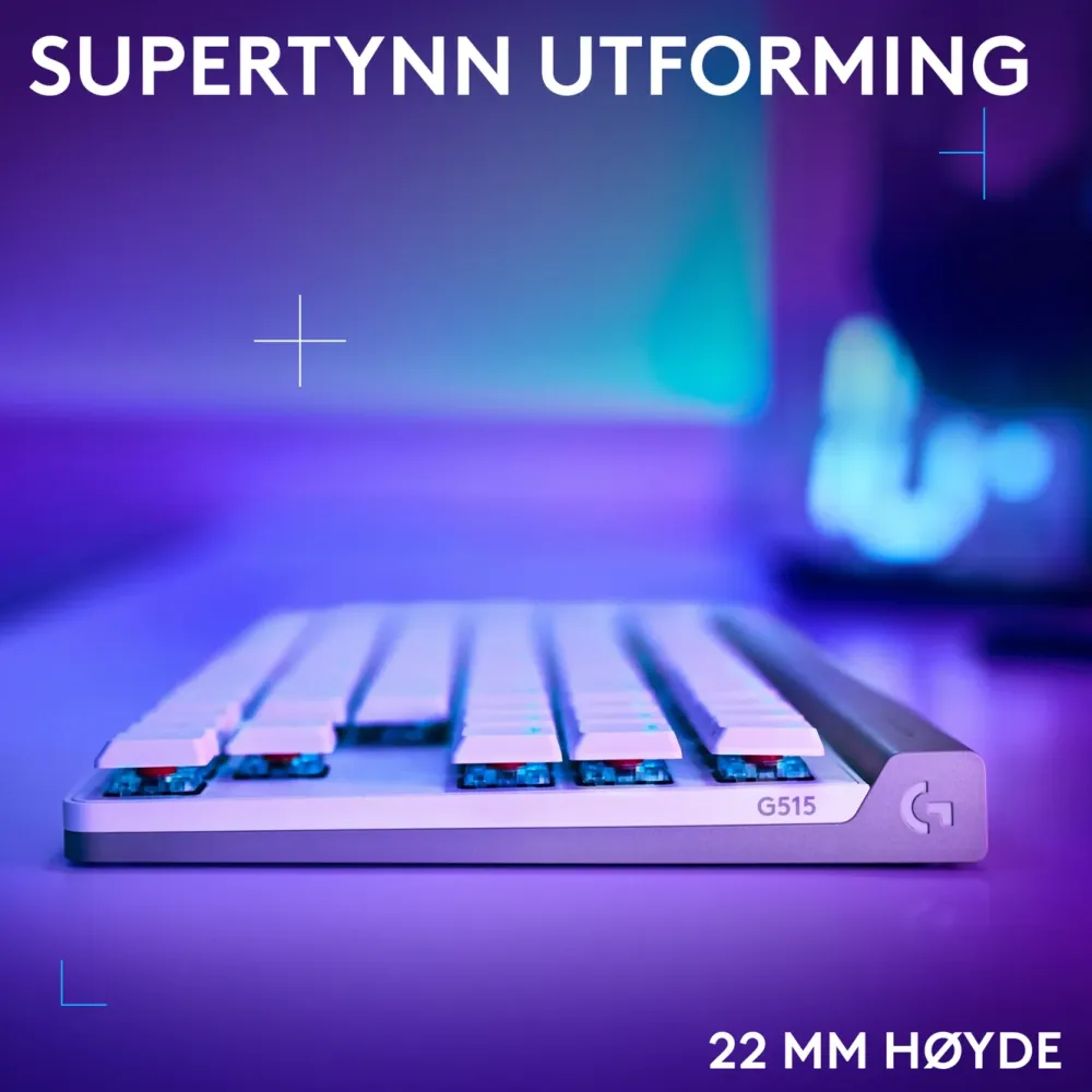 Logitech Tastatur|Gaming Tastatur|G515 Lightspeed TKL Trådløst gamingtastatur