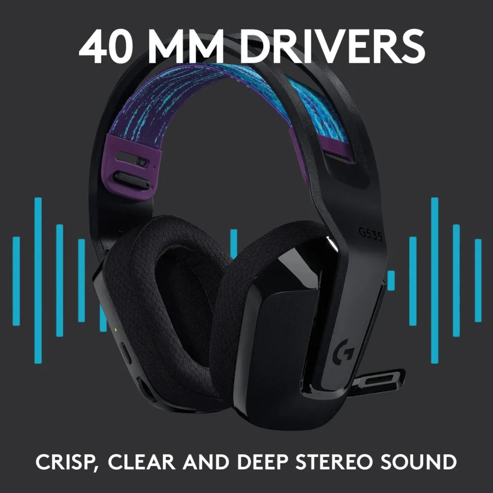 Logitech G Dataheadset|Gaming Hodetelefoner|535 Lightspeed Trådløst gamingheadset