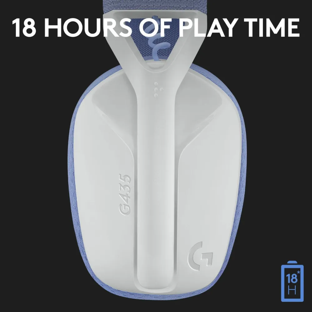 Logitech G Dataheadset|Gaming Hodetelefoner|435 Lightspeed Trådløst gamingheadset