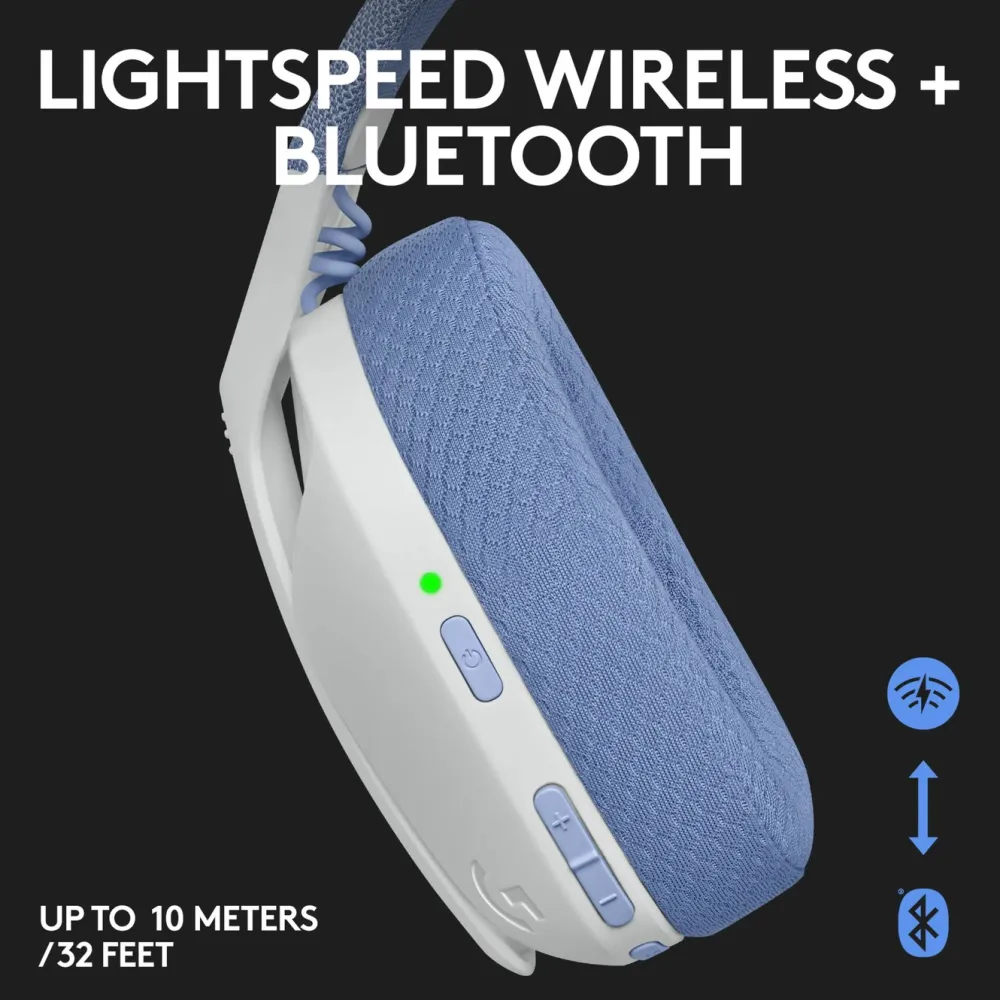 Logitech G Dataheadset|Gaming Hodetelefoner|435 Lightspeed Trådløst gamingheadset