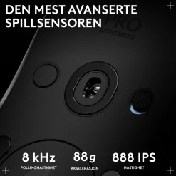 Logitech G Gaming Mus|Datamus|Pro 2 Trådløs gamingmus for proffer