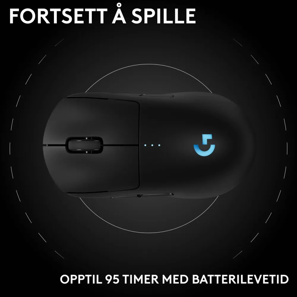 Logitech G Gaming Mus|Datamus|Pro 2 Trådløs gamingmus for proffer