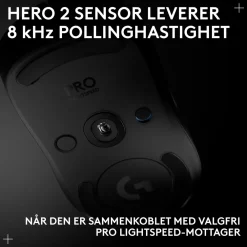 Logitech G Gaming Mus|Datamus|Pro 2 Trådløs gamingmus for proffer
