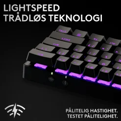 Logitech G Tastatur|Gaming Tastatur|PRO X 60 Lightspeed Trådløst gamingtastatur