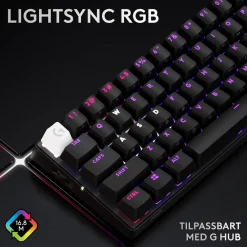Logitech G Tastatur|Gaming Tastatur|PRO X 60 Lightspeed Trådløst gamingtastatur