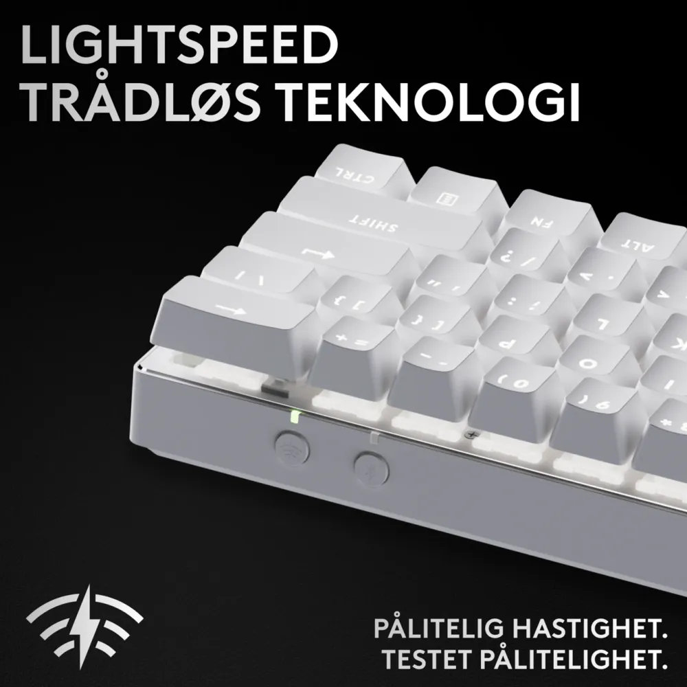 Logitech G Tastatur|Gaming Tastatur|PRO X 60 Lightspeed Trådløst gamingtastatur