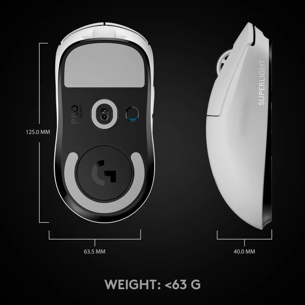 Logitech G Gaming Mus|Datamus|Pro X Superlight Trådløs gamingmus
