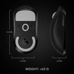 Logitech G Gaming Mus|Datamus|Pro X Superlight Trådløs gamingmus