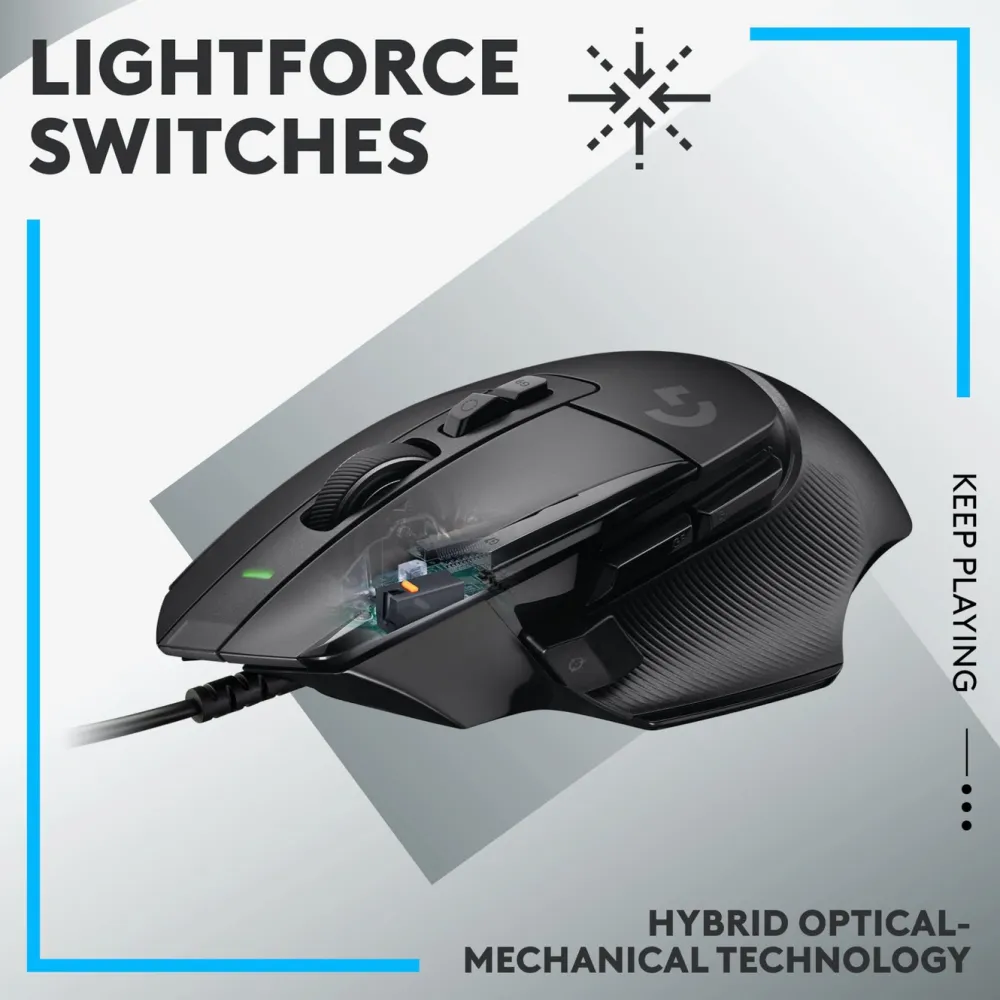 Logitech G Gaming Mus|Datamus|502 X Kablet gamingmus