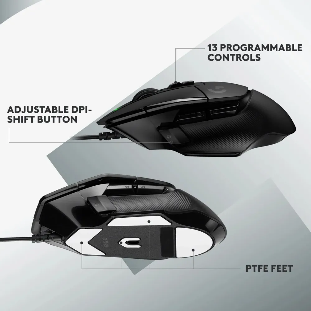 Logitech G Gaming Mus|Datamus|502 X Kablet gamingmus