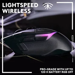 Logitech G Gaming Mus|Datamus|502 X Plus Trådløs gamingmus Svart