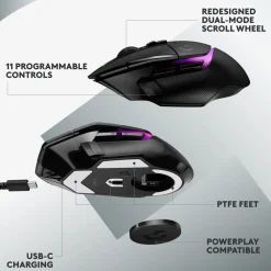 Logitech G Gaming Mus|Datamus|502 X Plus Trådløs gamingmus Svart