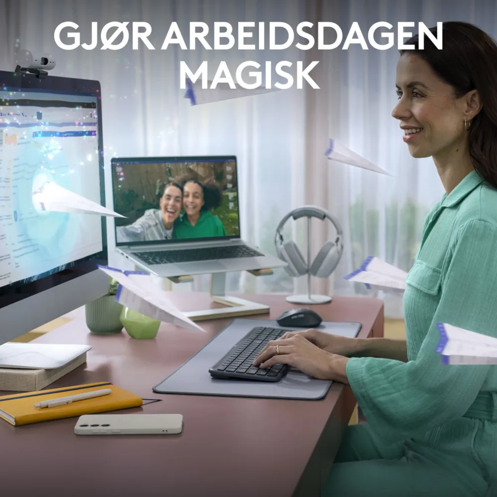 Logitech Tastatur|Gaming Tastatur|MK950 Signature Slim Trådløst tastatur og mus